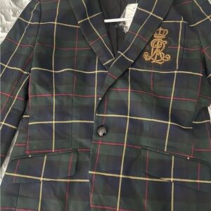 Ralph Lauren Green Plaid Blazer